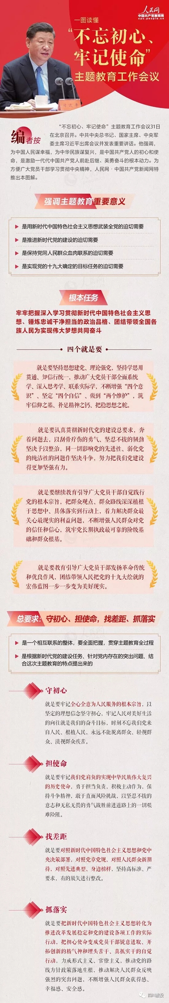 不忘初心、牢記使命| 一圖讀懂“不忘初心、牢記使命”主題教育工作會議