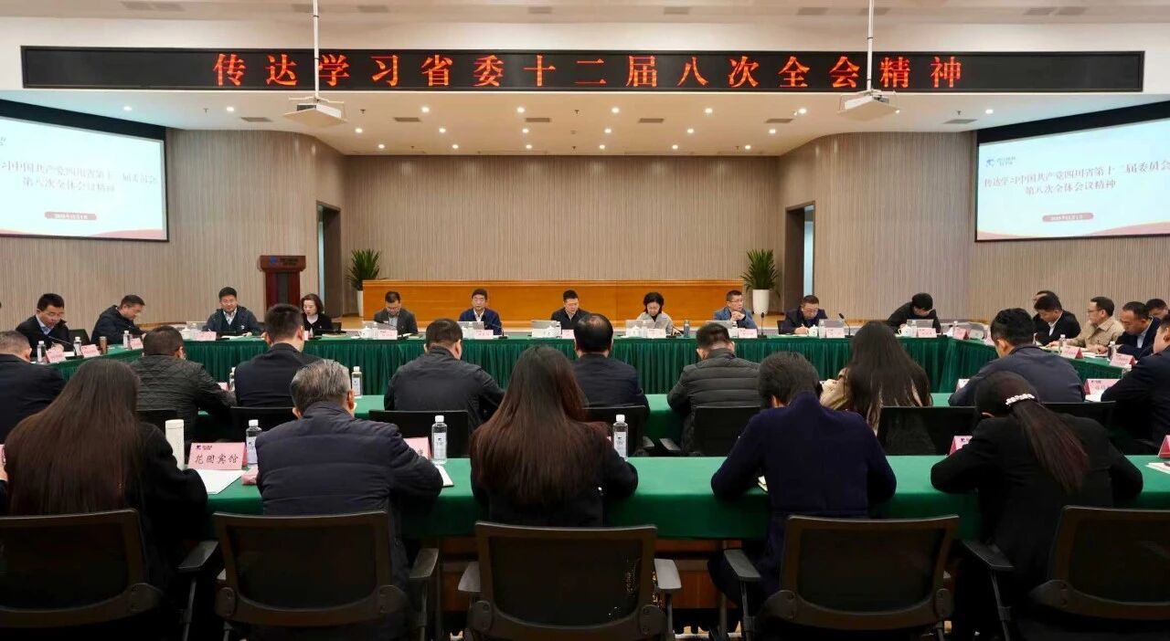 省旅投集團黨委傳達學習貫徹省委十二屆八次全會精神